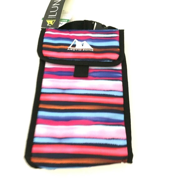Arctic Zone Lunch Box 1 Compartment Thermal Insulation Pink Blue Orange SC017 - Picture 1 of 2